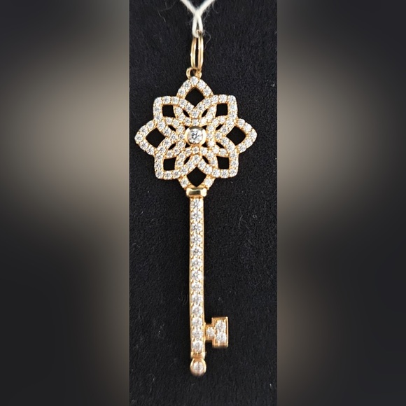 Tiffany & Co 18k rose gold Woven key - Picture 3 of 5